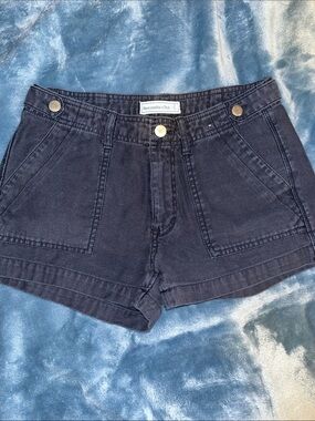 Abercrombie & Fitch Dark Navy Cotton Shorts